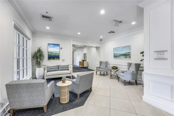 Renovated Entry Lobby at Tower Pointe