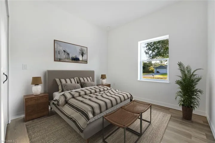 Bedroom featuring light wood finished floors