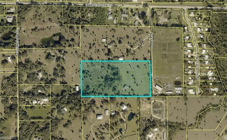 Map of property location with property boundaries highlighted