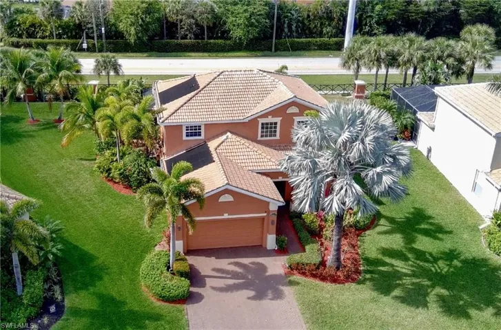 Birds eye view of property