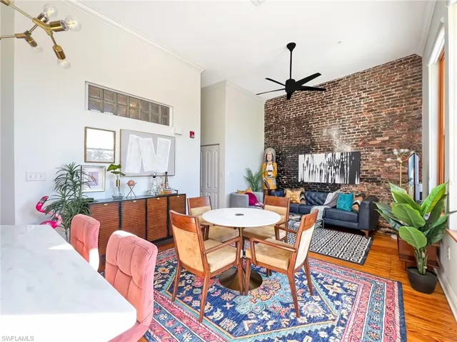 Dinning area and living room