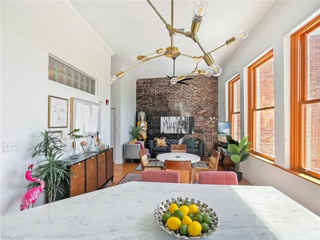 Overview of kitchen and living room