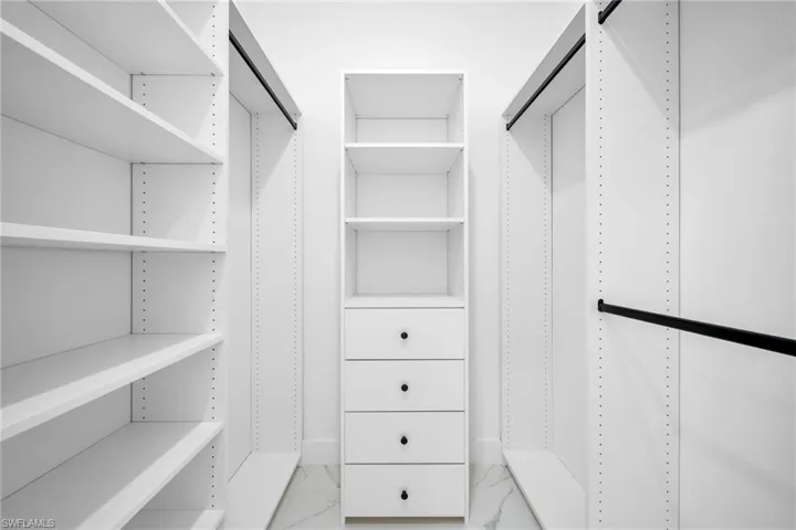View of spacious closet
