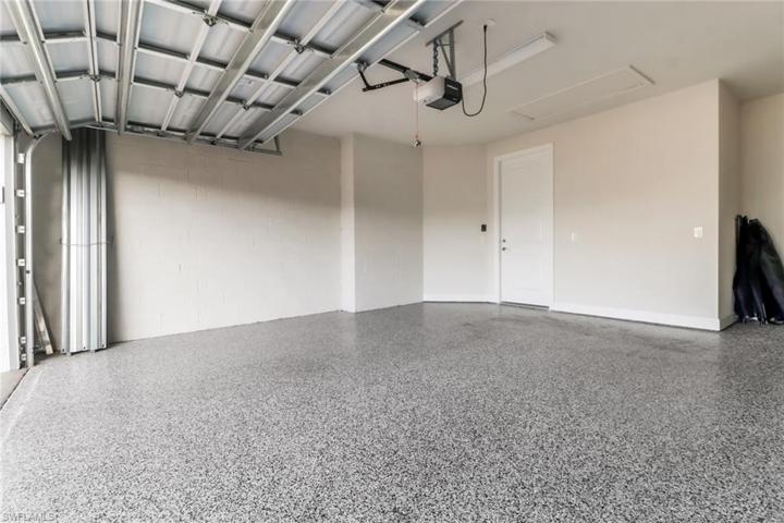 Spacious epoxy finished garage