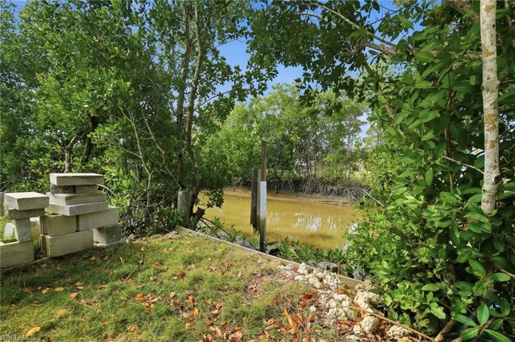 yard with a view of the canal