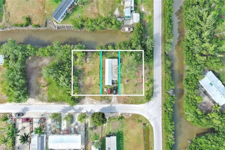 Aerial view of all 3 lots.