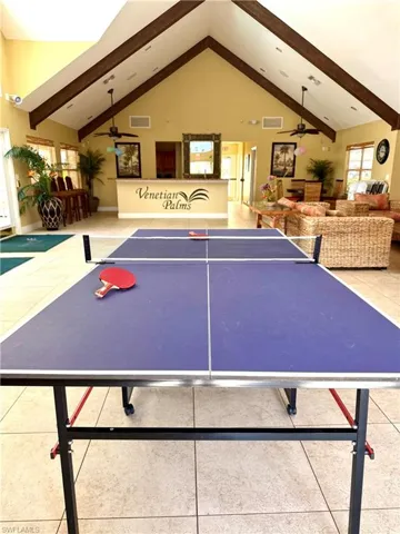 Clubhouse recreation area