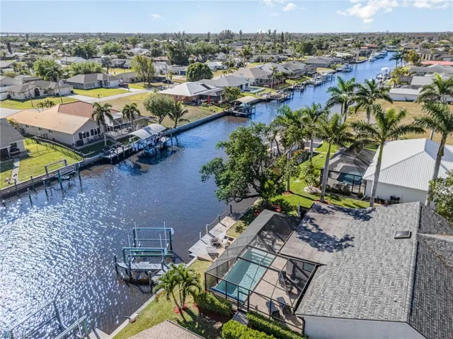 The home is located on the Meade Canal
