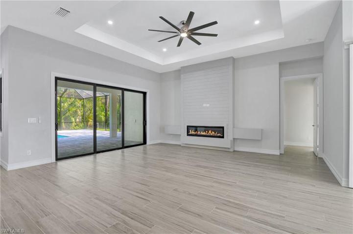 Porcelain Plank Tile floors throughout