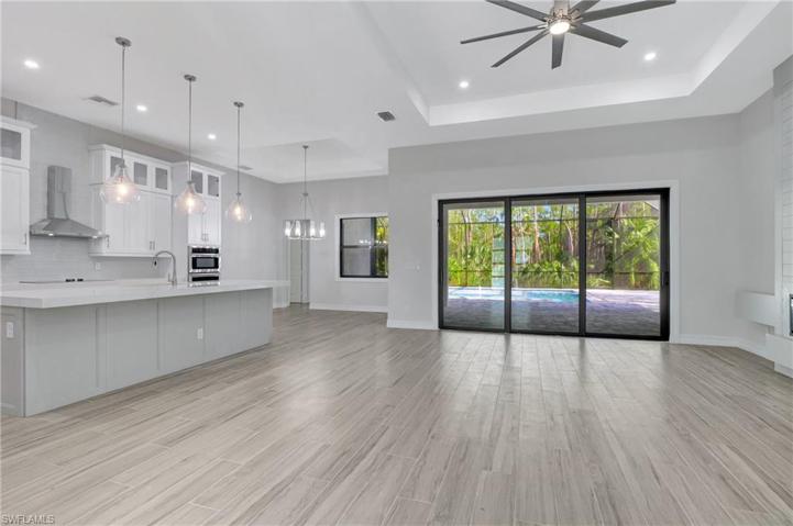 Great Room, Kitchen, Dining area, all overlook the outdoor area