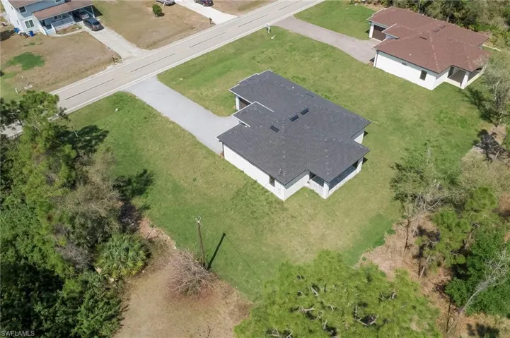View from above of property