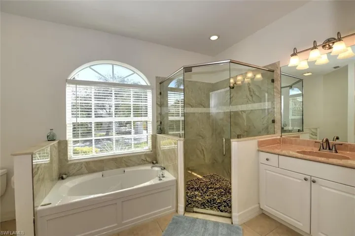 Main Bath Separate Tub and Shower