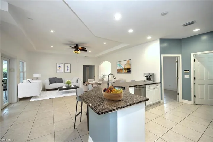 Kitchen and Family Room View