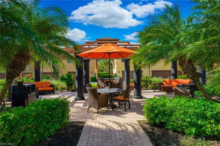 Quad sitting and grilling area