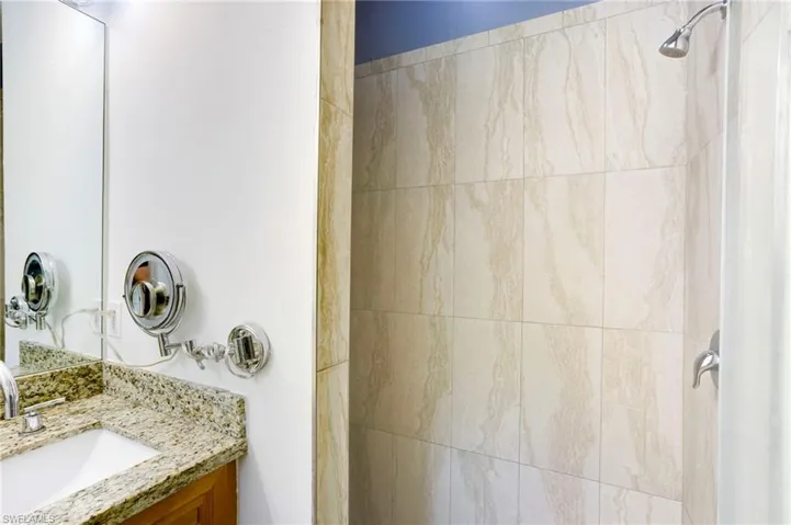 Large walk in shower