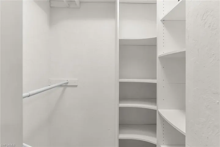 View of spacious closet