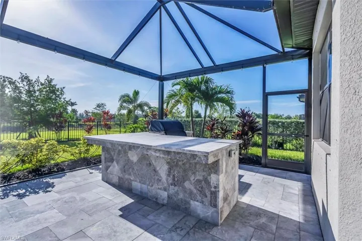 View of patio / terrace with glass enclosure