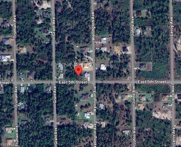 Aerial map of property and surrounding area