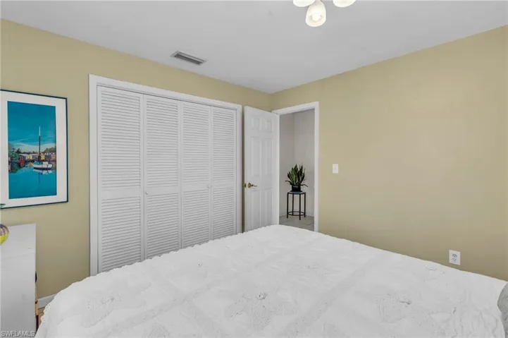 Bedroom with a closet