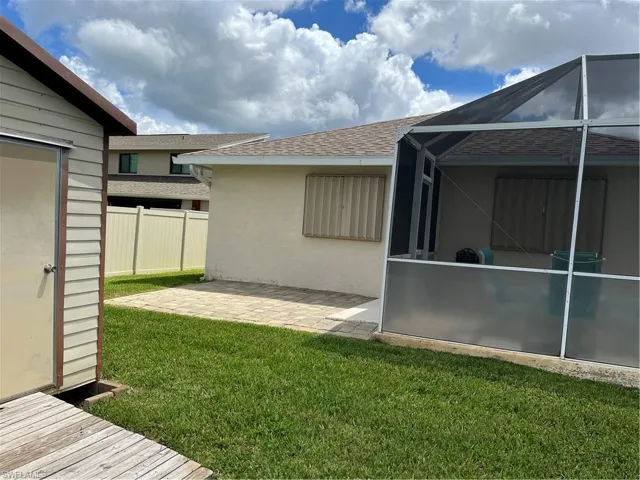 View of rear of home