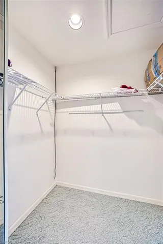 Spacious walk in closet of 3rd bedroom