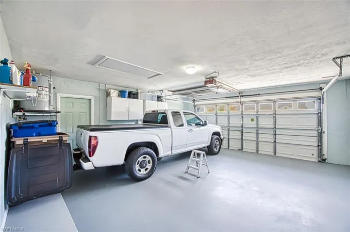 Garage auto door opener and full length sliding screen