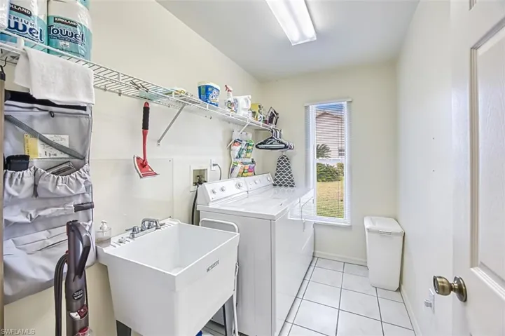 Laundry sink, washer and dryer
