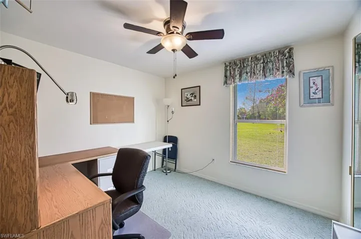 3rd bedroom utilized as an office wired for internet and security