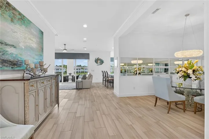 Hall from foyer to residence