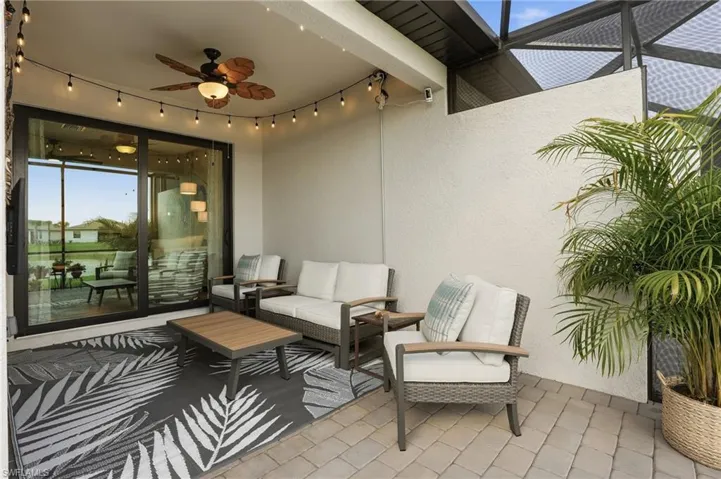 Lanai with Southern Exposure water view