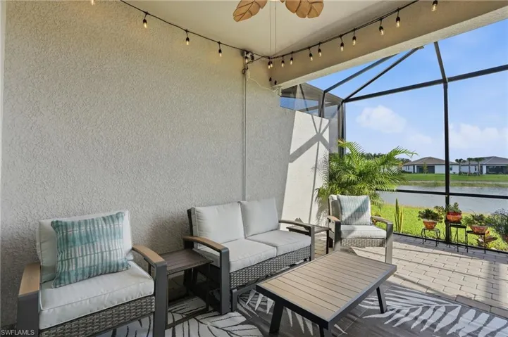 Lanai with Southern Exposure water view