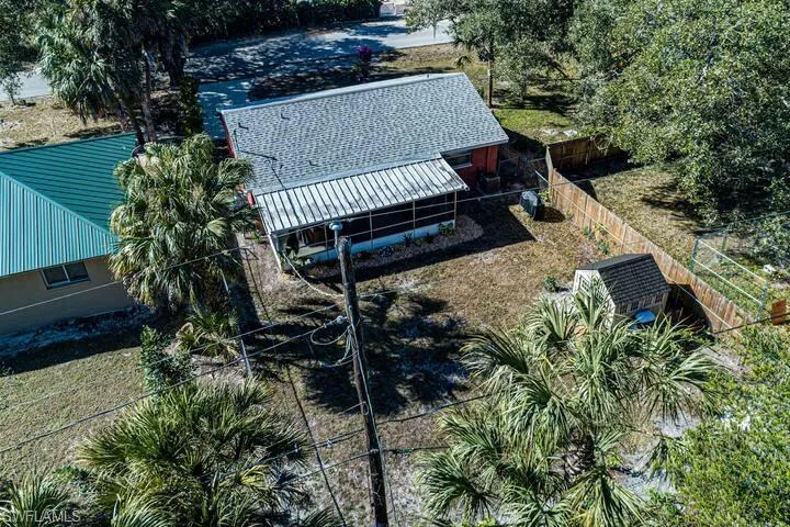View from above of property