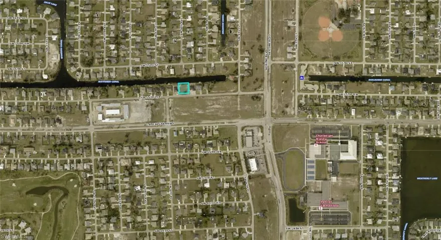 Aerial overview of property's location