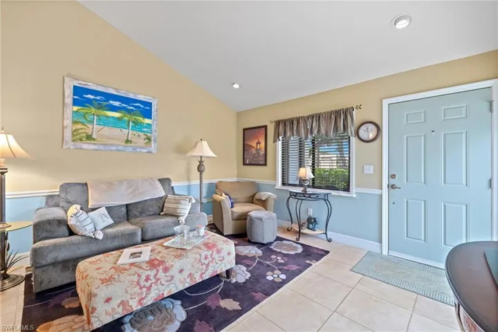 Living room is light and bright.