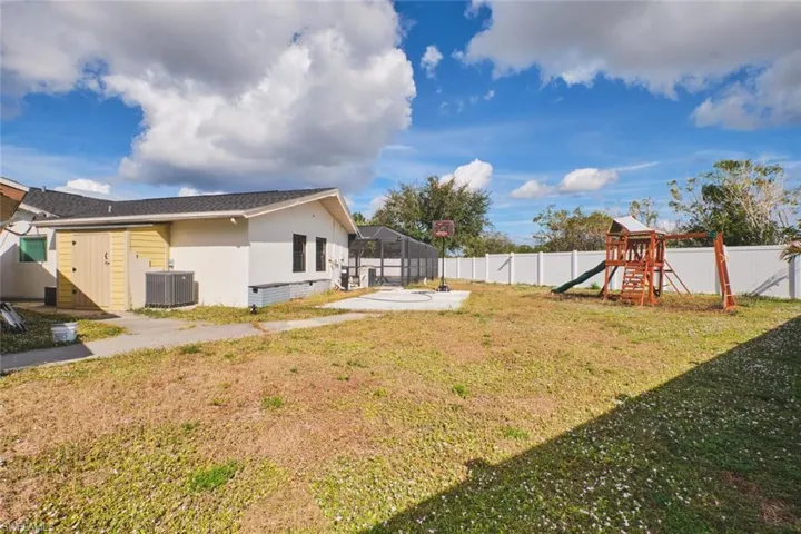 Sellers built two large and secure storage sheds onto the house and in-law suite.  Please note new air conditioner.