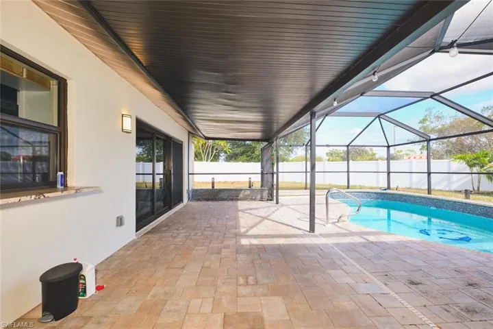 The pool!  Plenty of space between the home and the pool.  Perfect for entertaining.  Remember yards that were big enough to play volleyball/crocket?  Well this yard has it all!