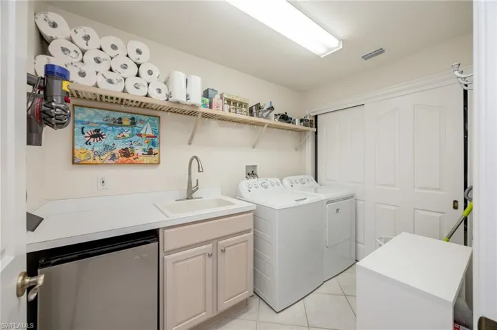 Refrigerator and Sink