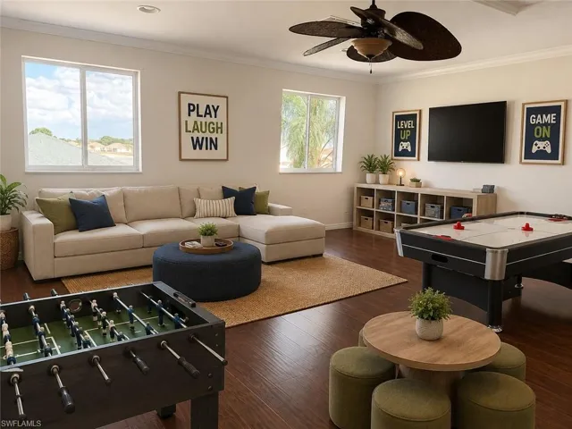 virtually stage loft area