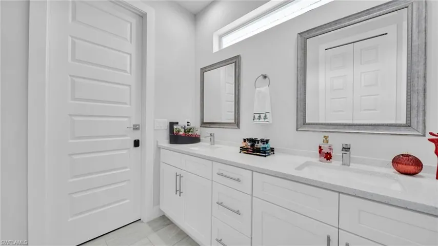 Full bath with double vanity