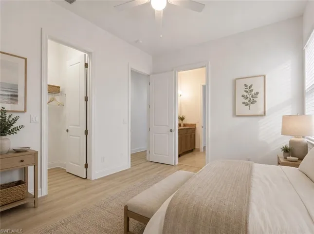 Virtually Staged En-Suite Guest Bedroom w/ Jack/Jill Bathroom