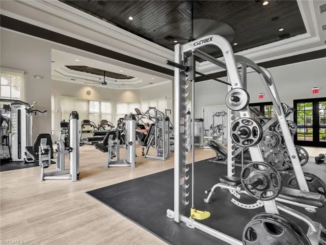 Fully equipped fitness room