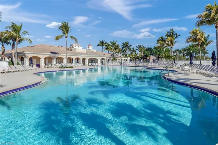 View of pool with a patio