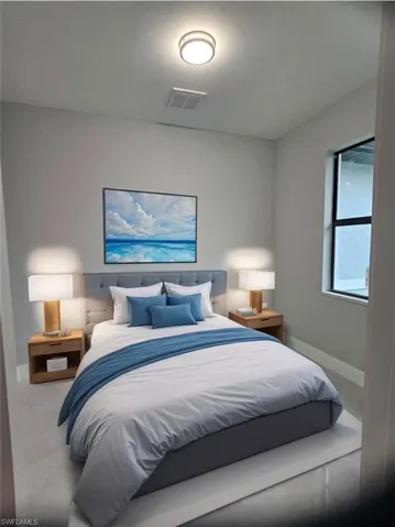 Bedroom featuring baseboards