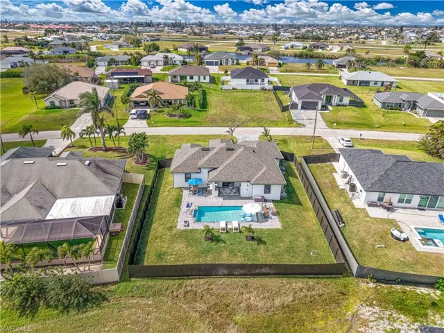 Drone / aerial view with a residential view