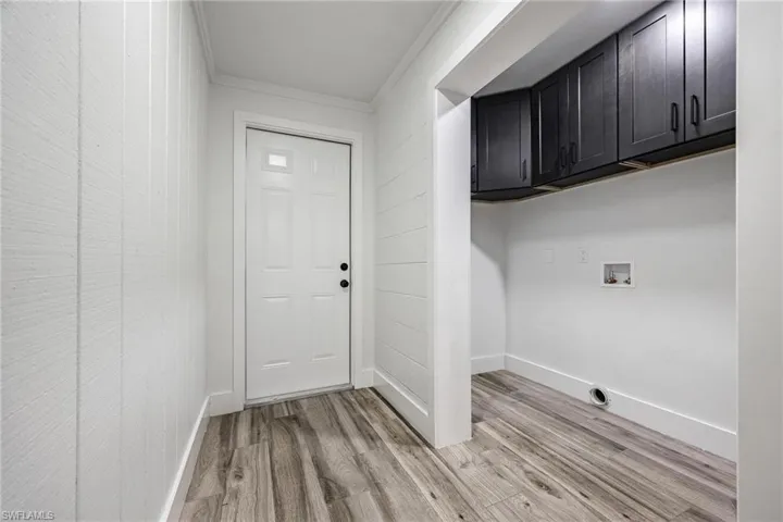 Laundry and mud room