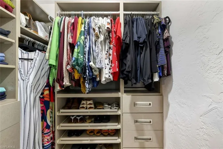 View of spacious closet