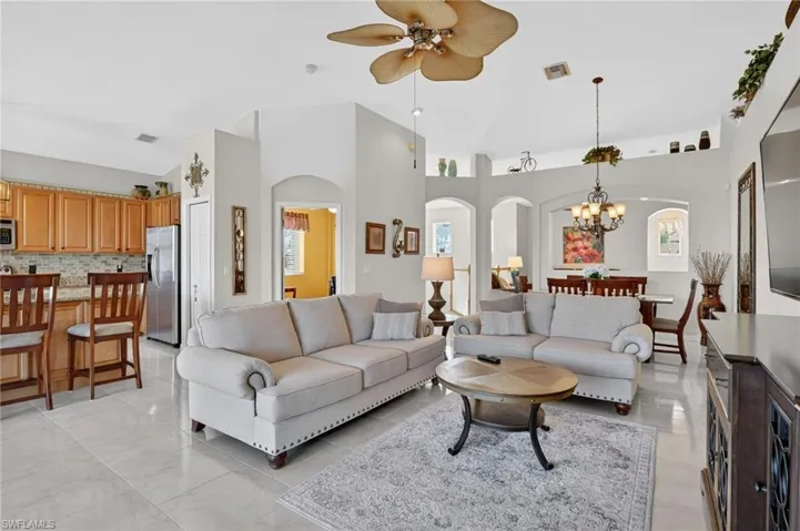 Open living floorplan