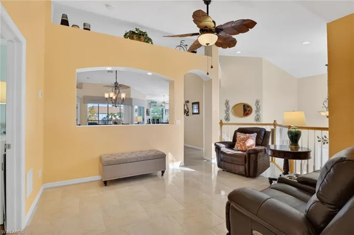 Second living room can be used as a den