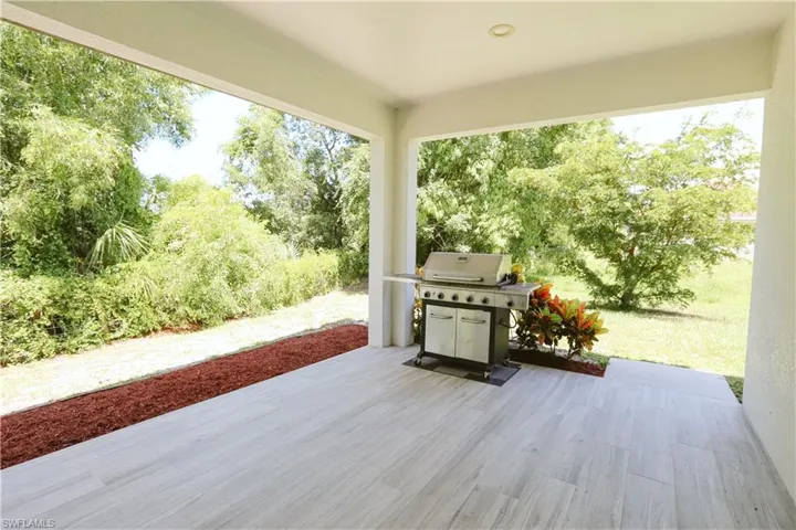 Deck with a patio area