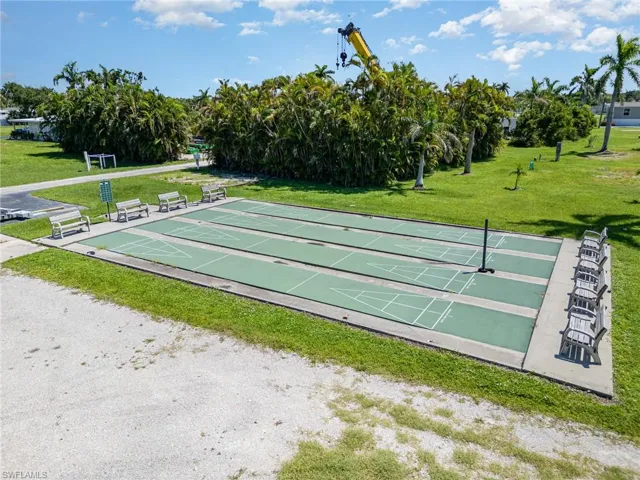 Enjoy playing shuffleboard